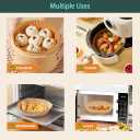 2 x parchment paper for air fryer, 6.3inch round air fryer liners disposable,125PCS Non-stick parchment paper sheets for 3-5QT airfryer liners, Baking, Roasting Microwave