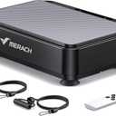 MERACH Vibration Plate Exercise Machine, Mini Vibrating Plate Machine for Women Men, Full Body Vibration Platform, Exercise Equipment for Home (Black)