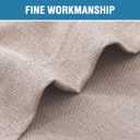 H.VERSAILTEX French Door Curtains Linen Textured Privacy Blinds Kitchen Window Curtains Waterproof 26 X 68 Inch Room Darkening for Glass Door Tie Up Shade, 1 Panel, Heather Sand