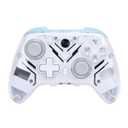 Wisoqu BT Game Controller, WL Controller with Hall Trigger RGB Light Burst for, PC, OS X, and Steam Deck, 2.4G WL with USB Cable (White)
