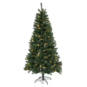  4-ft Pre-lit Artificial Christmas Tree with Multicolor LED Lights