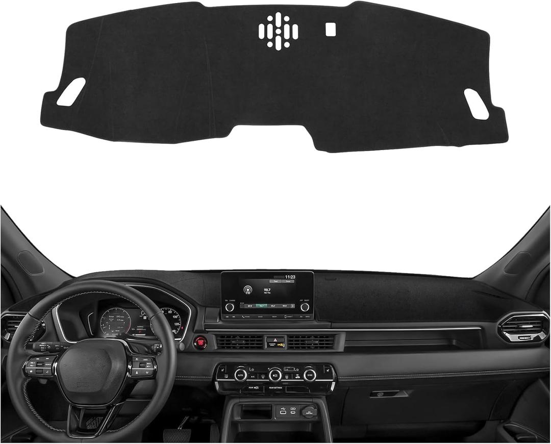 YOJOJOCO Dash Cover for Honda Pilot 2026 2025 2024 2023 (Without HUD) Accessories Flannel Dashboard Cover Dash Mat Center Console Cover Sunshield Protector Pad