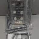 Kitstorack Under Sink Organizer, 2 Packs 2 Tier Under Sink Organizers and Storage, Slide out Pull out Cabinet Organizer Shelf, Metal Sliding Drawer for Kitchen Bathroom Pantry Closet Rack(Grey)