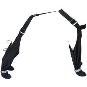 Waterproof Dog Boots for Large Dogs with Suspenders, Reflective Straps, Non-Slip Winter Pet Shoes, Size M
