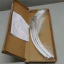 Ceiling Drapes Hanging Kit, 24 Inch Round Ceiling Canopy Hoop Hardware Kit, White Metal Ceiling Draping for Ceiling Drape Hanging Hoop Ring Kit for Wedding Ceremony Ceiling Decorations