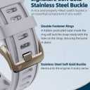 20mm Watch Band for Garmin fenix 5s 6s 7s pro solar Quick Fit 20 silicone bands replacements with light Soft gold buckle for garmin epix pro gen 2 42mm Descent Mk2s/3/3i Short for Women (20-Powder Gray)