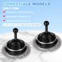 2pcs Milk Frother Parts for Nespresso, Stainless Steel ABS Material Milk Frother Replacement Whisk Accessories Compatible with Nespresso Aeroccino 3 4 Plus
