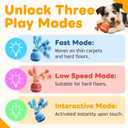 Interactive Dog Toys,Automatic Moving Activated Dogs Ball Toy (Orange)