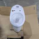 TOTO Drake Two-Piece Elongated 1.28 GPF Universal Height TORNADO FLUSH  Toilet with 10 Inch Rough-In, CEFIONTECT, and SoftClose Seat, WASHLET+ Ready, Cotton White - MS776124CEFG.10#01