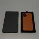 LUCKYCOIN for iPhone 17 Full Genuine Leather Phone Case, Built-in Camera Control/Comprehensive Camera Protection/Compatible with MagSafe, Premium Leather Magnetic Phone Cover - Brown