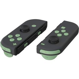 eXtremeRate DIY Full Set Buttons for Nintendo Switch & Switch OLED, Custom Replacement Buttons for JoyCon, ABXY Direction Keys SR SL L R ZR ZL + - Home Capture Trigger Buttons Springs - Matcha Green