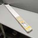 Cordless Light Filtering Mini Blind - 38 Inch Width, 64 Inch Length, 1" Slat Size - Pearl White - Cordless GII Morningstar Horizontal Windows Blinds for Interior by Achim Home Decor