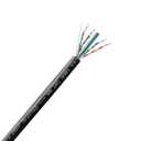 JAVEX CAT 6A Ethernet Cable 500ft Shielded FTP [UL Listed] CMR Riser, for PoE++, 23AWG Solid Bare Copper,750MHz, ETL Listed Made in Taiwan, Shielded Cat6a Cable, Black
