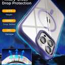 4 x SUCGLES for iPhone 15 Pro Case with MagSafe, N56 Strong Magnet, 12FT Drop Protection, Anti-Yellowing, Magnetic Slim Phone Case for Apple 15 Pro (Lavender)