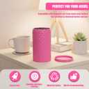 4-Pen Fridge Storage Case Compatible with Zepbound or Mounjaro Injector Pen, Discreet Medication Organizer for GLP-1 Pens, Durable Protective Holder for Home and Travel (Pink)