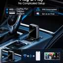 2026 Wireless CarPlay Adapter for iPhone - No Audio Lag, Auto-Connect - Convert Factory Wired to Wireless CarPlay - Bluetooth 5.3 & 5GHz Wi-Fi - Plug & Play (Includes USB A/C)