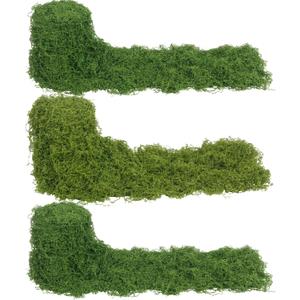 FAICOIA 3 Pcs Fake Moss Rug Table Runner Rolls for Decoration 4" x 47" Artificial Moss for Plants Indoor Green Faux Grass for Planters Crafts DIY Table Centerpieces Fairy Woodland Garden 10 x 120cm