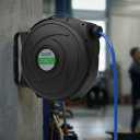 DYNAMIC POWER Elite Retractable Air Hose Reel with 3/8-Inch by 50-Feet PU Air Hose exceptional resistance to abrasion, oil, and weather - DP-HR5-315