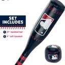 Franklin Sports MLB 21" Soft Sport Bat & Ball - Blue - Lightweight Kids Bat + Ball
