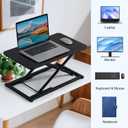 Height Adjustable Standing Desk Converter, Computer Keyboard Stand for Desktop, Keyboard Riser for Stand Up Desk Riser, Ergonomic Sit Stand Workstations for Home Office