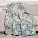 GL-1810ATHR Atlantis Throw Blanket, 50x60-inch, Jade