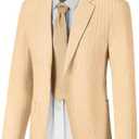 Seersucker Mens Suit Jacket Slim Fit Casual Blazer Summer Sport Coats Wedding Suits Jackets Prom Tuxedo Blazers, XXXL