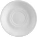 CAC China RCN-2 Clinton Rolled Edge 6-Inch Super White Porcelain Saucer, Box of 36