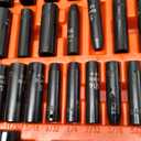 1/4" Socket Set 85 Piece, Metric Shallow/Deep Sockets (4-15mm) and SAE Shallow/Deep Sockets (5/32-9/16), Screwdriver Bit Set, Tool Kit for Home Use and Automotive Repair