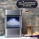 GE Profile Opal 2.0 Ultra Nugget Ice Maker with Scale Inhibiting Filter, Scoop Included, 38 lbs in 24 Hours, Pellet Ice Machine with WiFi & Smart Connected, Stainless Steel