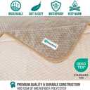 PetAmi Waterproof Dog Blanket, Leakproof Puppy Blanket for Medium Large Dog, Furniture Sofa Couch Cover Protector, Fleece Pet Throw Indoor Cat Kitten, Reversible Washable Soft Plush, 40x60 Taupe Beige
