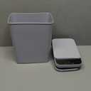 Smart Touchless Bathroom Can 2.2 Gallon Automatic Motion Sensor Rubbish Can with Lid Electric Narrow Small Garbage Bin for Kitchen, Office, Toilet, Bedroom (Grey)