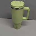 BJPKPK Tumbler With Handle 40 oz Stainless Steel Insulated Tumbler With Lid And Straw For Water Or Ice Coffee,Macaron Green