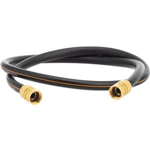 Giraffe Tools Garden Hose 5/8" Custom Length, No Kink, Flexible, Leakproof Water Hose, 600 Burst PSI, 4ft Double Female Fittings,Black Orange