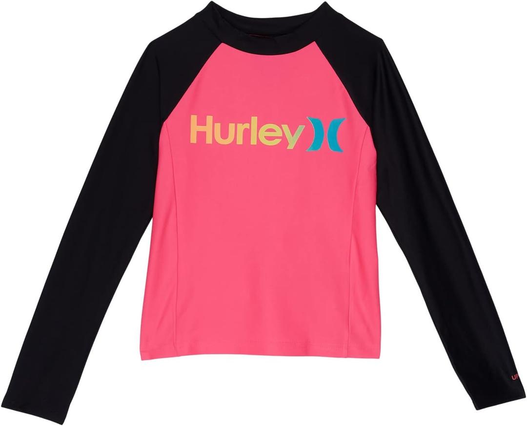 Hurley Girls' Long Sleeve Rash Guard