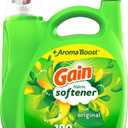 Gain Fabric Softener, Original Scent, 140 fl oz, 190 Loads, HE Compatible, Packaging may vary