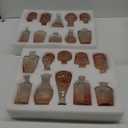 20 Pcs Glass Bud Vase Set Small Vintage Flower Vase in Bulk for Centerpieces Rustic Decorative Glass for Wedding Table Home Christmas Decoration (Pink Orange)