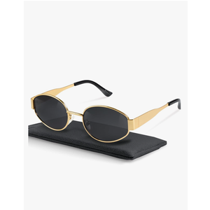 livho 2025 Trendy Oval Sunglasses - Stylish Polarized Shades for Everyday - Retro Metal Frames
