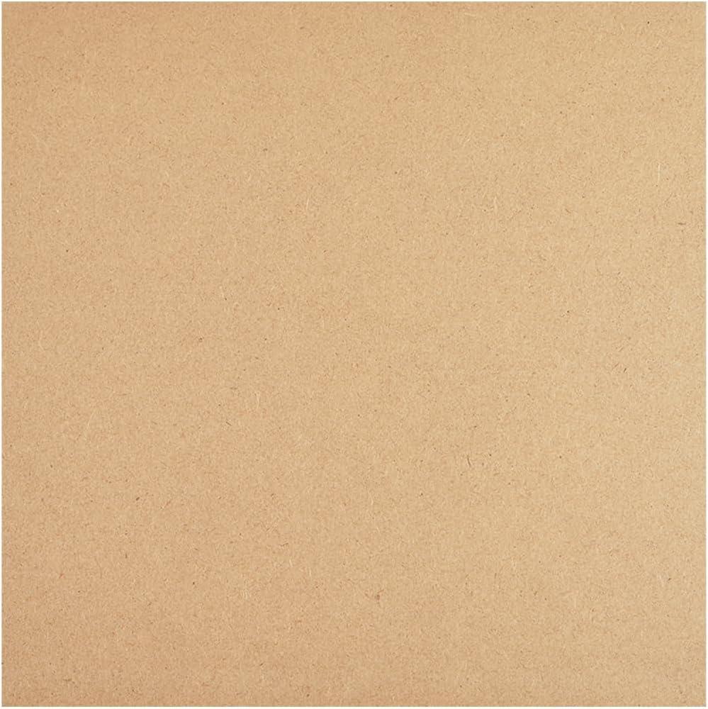 CRASPIRE MDF Wood Boards for Crafts 10x10in Square Wooden MDF Board Sheet Medium Density Fiberboard Chipboard Panels for Clay Drying Board Photo Frame Painting Accessories
