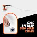DrainShroom DSSNK070 Revolutionary Tub and Sink Snake Auger Clog Remover for Bathroom Drains, 42 Inch, Stainless