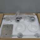 VOLISUN Brushed Nickel Bathroom Light Fixtures, 5-Light Bathroom Vanity Lights Over Mirror, Modern Vanity Light for Bathrooms, Bathrooms Lights Fixtures Over Mirror with Milky White Glass Shades