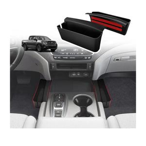 Muslogy for 2017-2024 2025 2026 Ridgeline Center Console Shifter Storage Box ABS Material Console Side Organizer Left & Right 2PCS Set with Stronger Tape Compatible with Honda Ridgeline 2017-2026