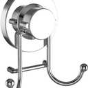 HOME SO Suction Cup Hooks for Shower, Bathroom, Kitchen, Glass Door, Mirror, Tile – Loofah, Towel, Coat, Bath Robe Hook Holder for Hanging up to 15 lbs – Rustproof Bronze Stainless Steel (2-Pack)