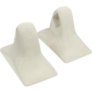 2 Pcs Beige Porcelain Bathroom Towel Bar Set Bracket Mid Century Modern Towel Bar Rod Rack Ceramic Tile Retro Towel Holder for Vintage Style Bathroom Accessories