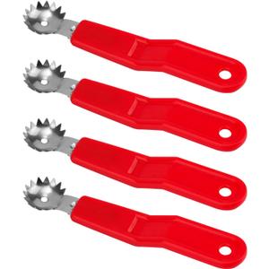 2 x 4pcs Tomato Strawberry Corer Tool, Strawberry Huller Stem Remover Fruit Vegetable Skin Peeler Seeder Core Removing Tools with Ergonomic Handles Kitchen Gadget for Canning Strawberries Tomatoes
