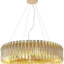 Postmodern Aluminumy Chandelier, Art Personality Dining Room/Living Room/Bedroom/Clubhouse/Decoration Rotate Chandelier