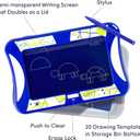 Boogie Board Sketch Studio Kids Authentic Drawing Tablet Activity Kit Includes 10 inch Reusable Drawing Board with Erase-Lock, Drawing Templates and Stylus for Kids Ages 4+