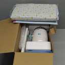 Mini Sewing Machine for Beginners, 122-Piece Portable Sewing Machine, Dual Speed Small Sewing Machine, Adults and Kids Sewing Machine, Travel Beginner Sewing Machines with Sewing Kit and Book, Blue (Premium Set, White)