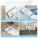 Snap Grip Mini Mop,2026 Upgraded Zero Touch Snap Grip Mini Mop,Cloth Changing MiniMop,Automatic Hands Free Push Pull Handle,Includes 1 MiniMop & 5 Reusable Cloths
