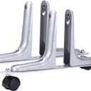 Alkanas 2 Packs Room Divider Screen Holder Movable Wheel Thickened Privacy Room Divider Partition for Hotel Home Office Bedrooms (Silver)