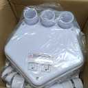 Upgraded 1 HP Utility Sink Pump with PCB Function Upflush to 36FT 2200GPH Under Sink Pump with 3 Water Inlets 1 Outlets Macerating Toilet System for Sink Shower Wash Bin Urinal Kitchen Basement